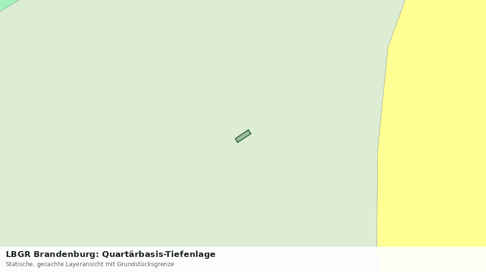 Statische Kartenansicht: LBGR Brandenburg: Quartärbasis-Tiefenlage
