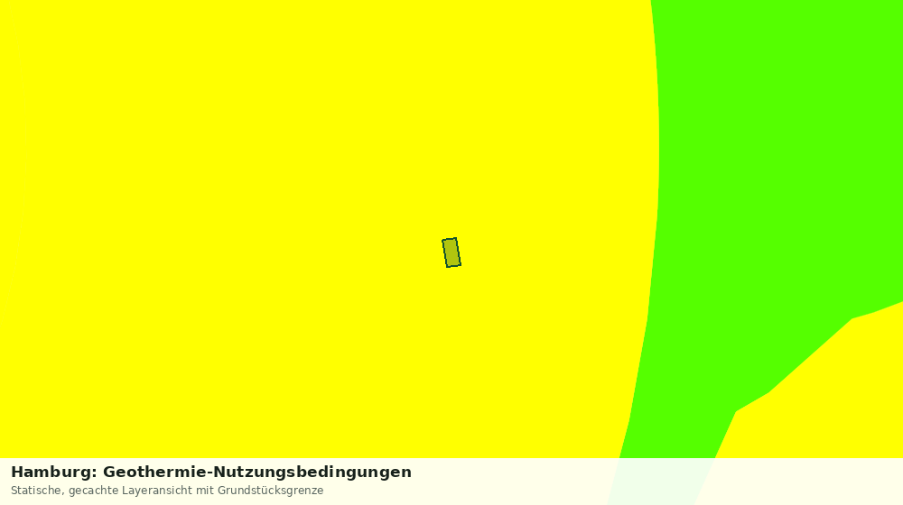 Statische Kartenansicht: Hamburg: Geothermie-Nutzungsbedingungen