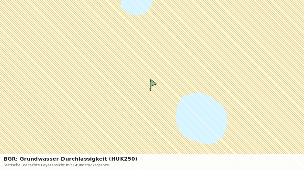 Statische Kartenansicht: BGR: Grundwasser-Durchlässigkeit (HÜK250)
