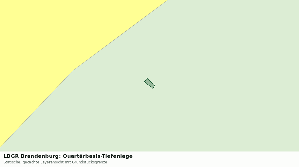 Statische Kartenansicht: LBGR Brandenburg: Quartärbasis-Tiefenlage