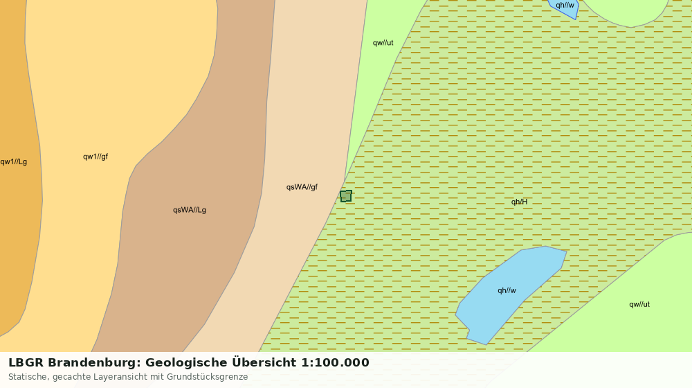 Statische Kartenansicht: LBGR Brandenburg: Geologische Übersicht 1:100.000