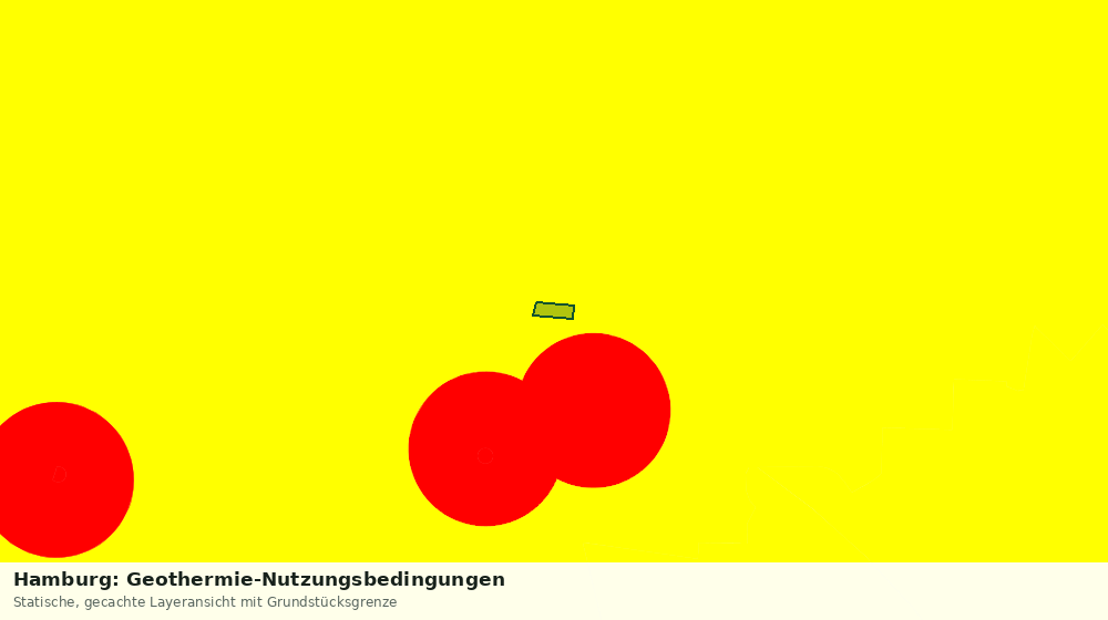 Statische Kartenansicht: Hamburg: Geothermie-Nutzungsbedingungen