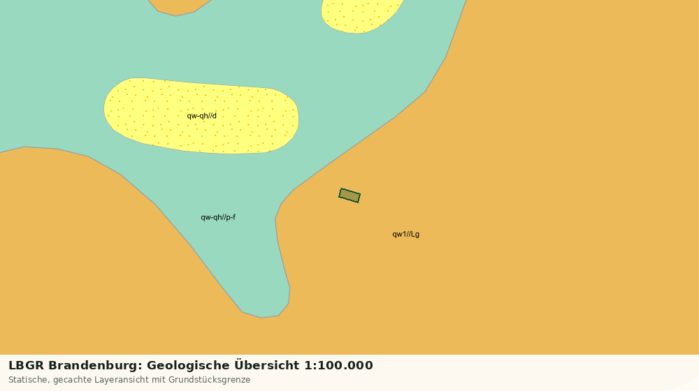 Statische Kartenansicht: LBGR Brandenburg: Geologische Übersicht 1:100.000