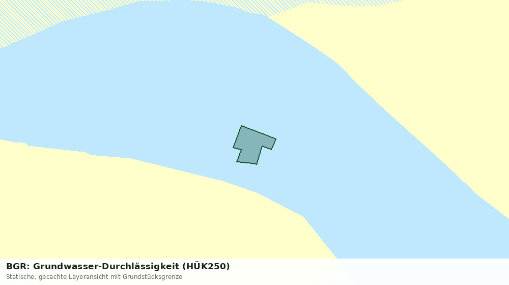 Statische Kartenansicht: BGR: Grundwasser-Durchlässigkeit (HÜK250)