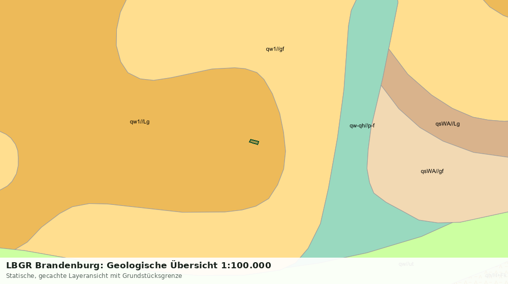 Statische Kartenansicht: LBGR Brandenburg: Geologische Übersicht 1:100.000