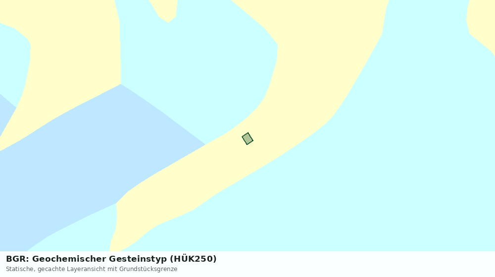 Statische Kartenansicht: BGR: Geochemischer Gesteinstyp (HÜK250)