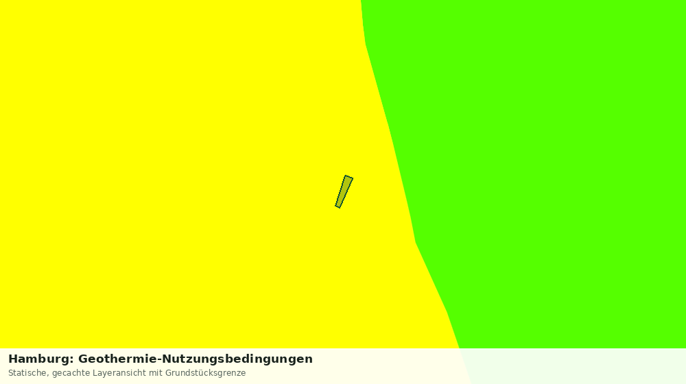 Statische Kartenansicht: Hamburg: Geothermie-Nutzungsbedingungen