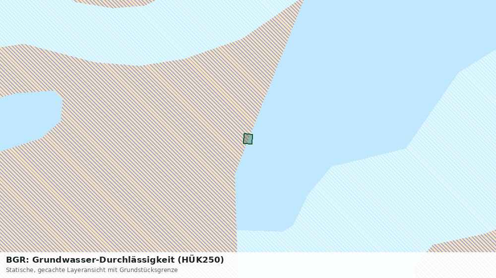 Statische Kartenansicht: BGR: Grundwasser-Durchlässigkeit (HÜK250)
