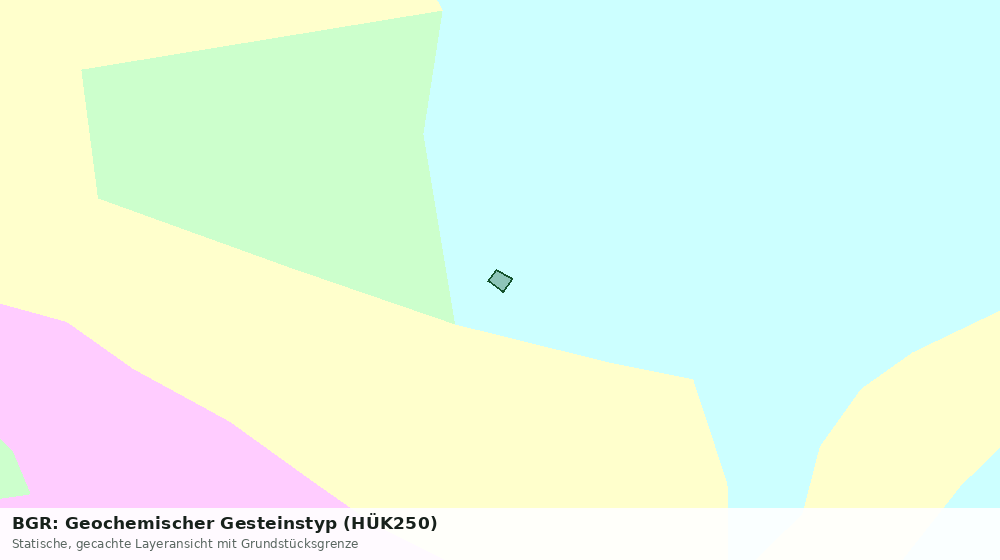 Statische Kartenansicht: BGR: Geochemischer Gesteinstyp (HÜK250)