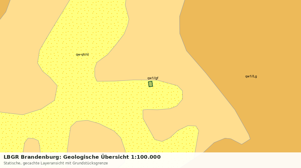 Statische Kartenansicht: LBGR Brandenburg: Geologische Übersicht 1:100.000