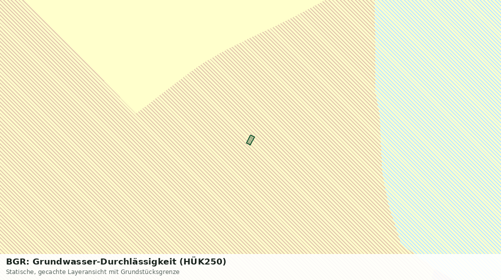 Statische Kartenansicht: BGR: Grundwasser-Durchlässigkeit (HÜK250)