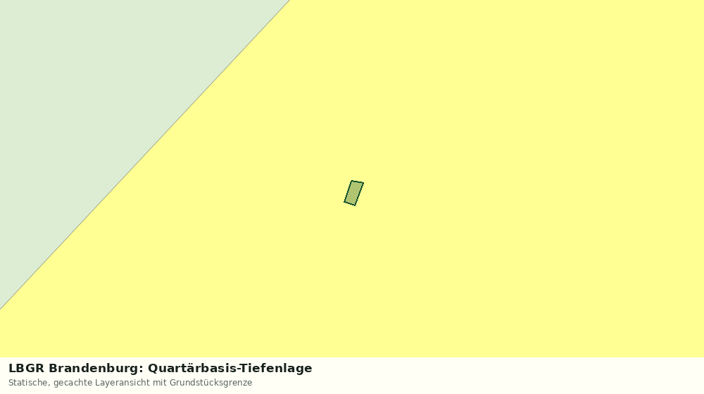 Statische Kartenansicht: LBGR Brandenburg: Quartärbasis-Tiefenlage