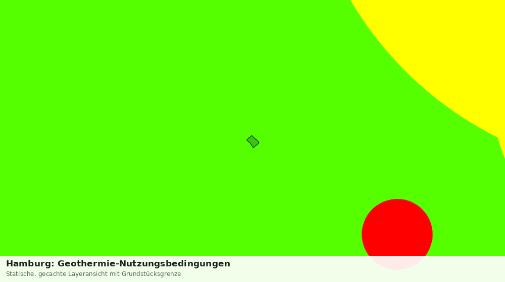 Statische Kartenansicht: Hamburg: Geothermie-Nutzungsbedingungen