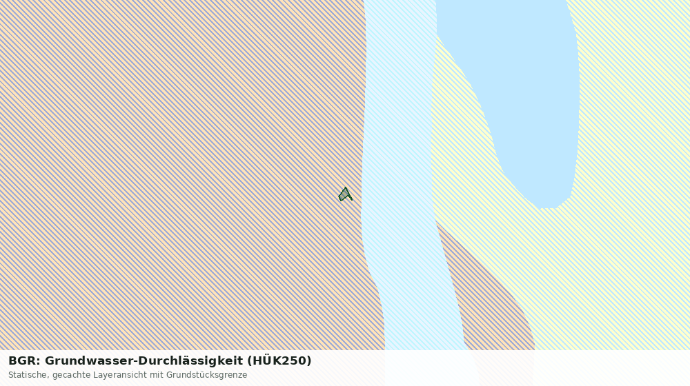 Statische Kartenansicht: BGR: Grundwasser-Durchlässigkeit (HÜK250)