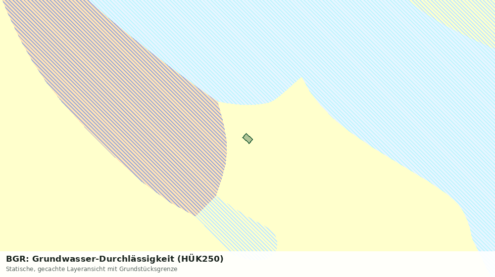 Statische Kartenansicht: BGR: Grundwasser-Durchlässigkeit (HÜK250)
