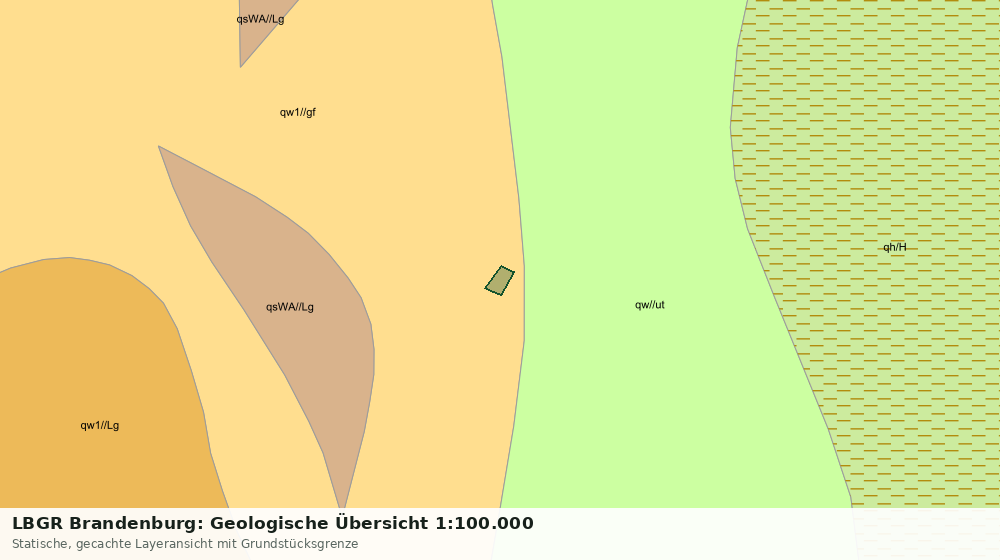 Statische Kartenansicht: LBGR Brandenburg: Geologische Übersicht 1:100.000