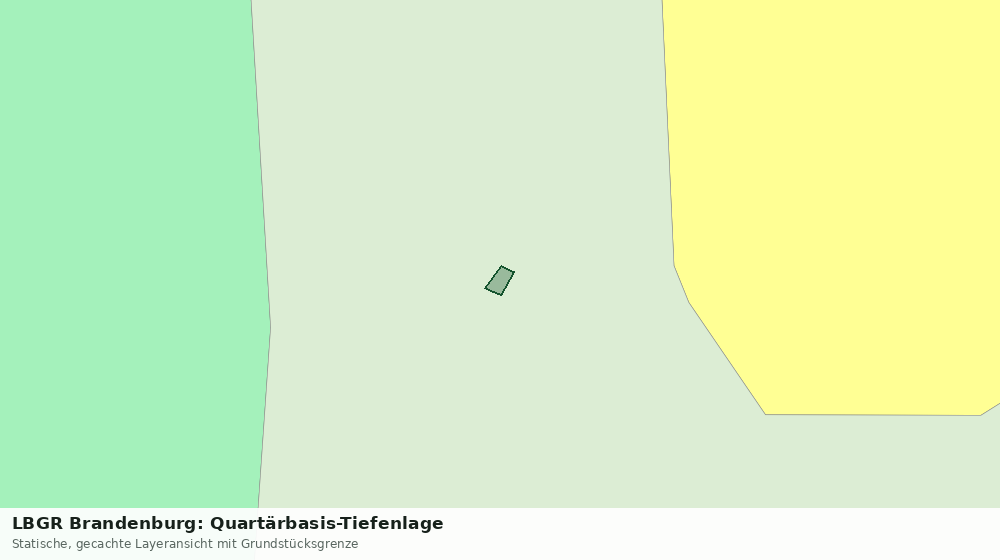 Statische Kartenansicht: LBGR Brandenburg: Quartärbasis-Tiefenlage