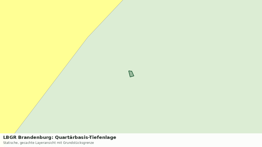 Statische Kartenansicht: LBGR Brandenburg: Quartärbasis-Tiefenlage