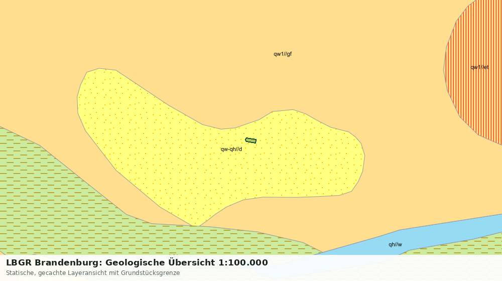 Statische Kartenansicht: LBGR Brandenburg: Geologische Übersicht 1:100.000