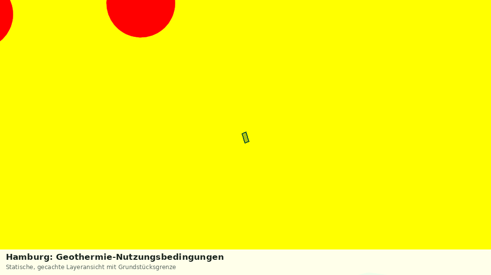 Statische Kartenansicht: Hamburg: Geothermie-Nutzungsbedingungen
