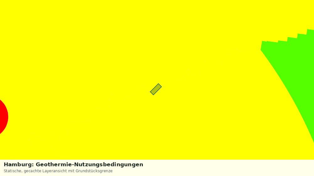Statische Kartenansicht: Hamburg: Geothermie-Nutzungsbedingungen