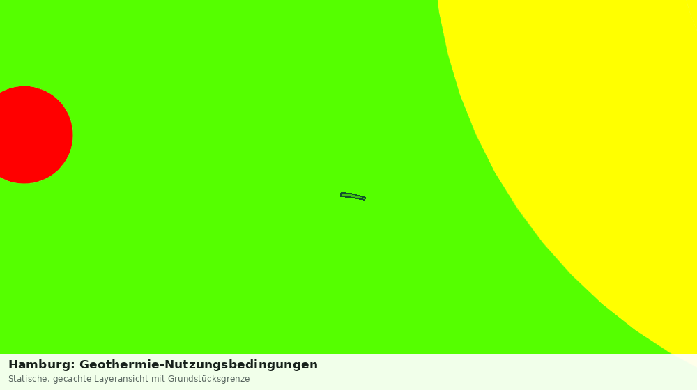 Statische Kartenansicht: Hamburg: Geothermie-Nutzungsbedingungen