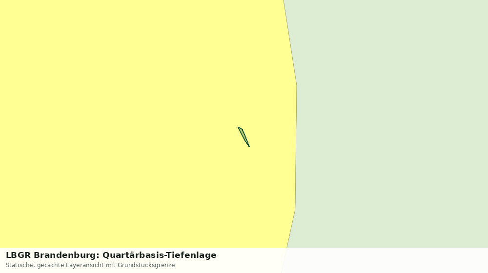 Statische Kartenansicht: LBGR Brandenburg: Quartärbasis-Tiefenlage