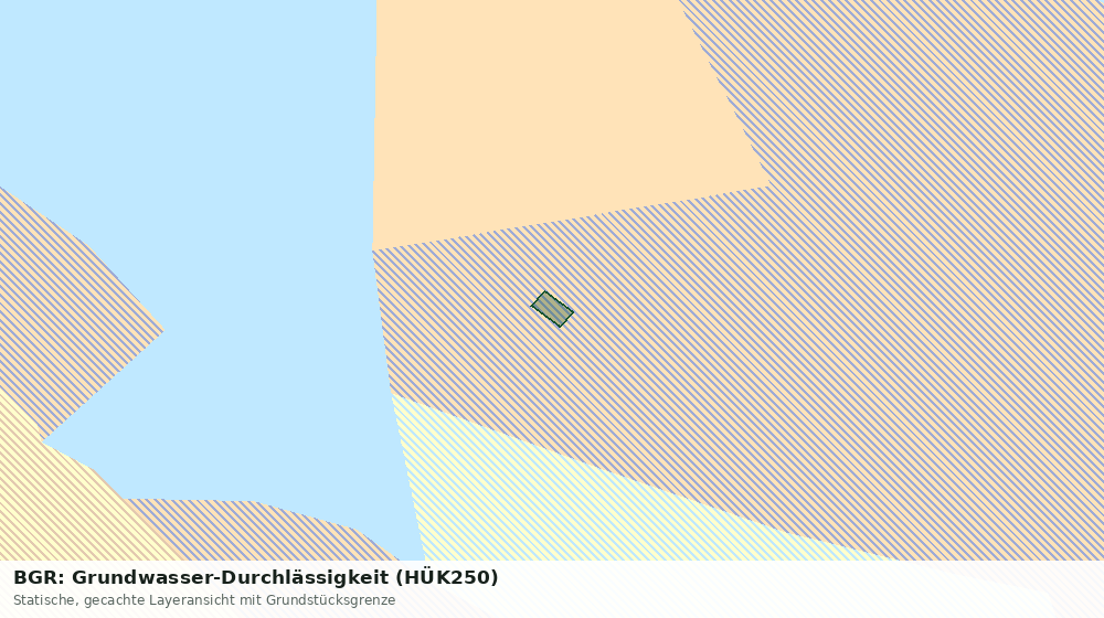 Statische Kartenansicht: BGR: Grundwasser-Durchlässigkeit (HÜK250)