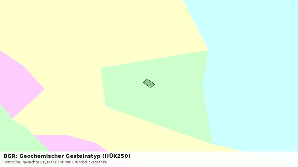 Statische Kartenansicht: BGR: Geochemischer Gesteinstyp (HÜK250)