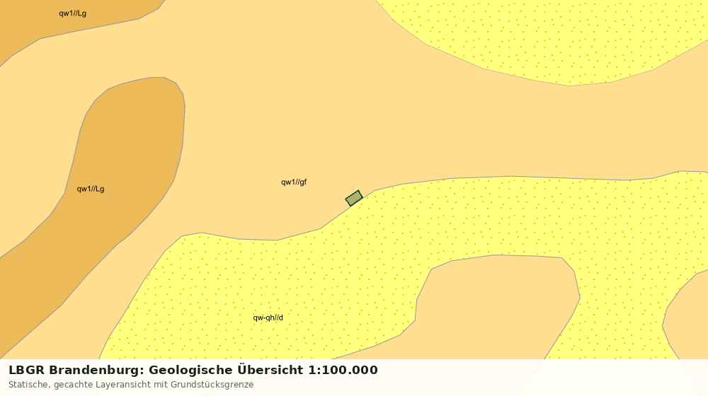 Statische Kartenansicht: LBGR Brandenburg: Geologische Übersicht 1:100.000