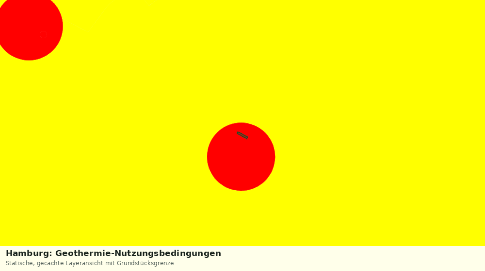 Statische Kartenansicht: Hamburg: Geothermie-Nutzungsbedingungen
