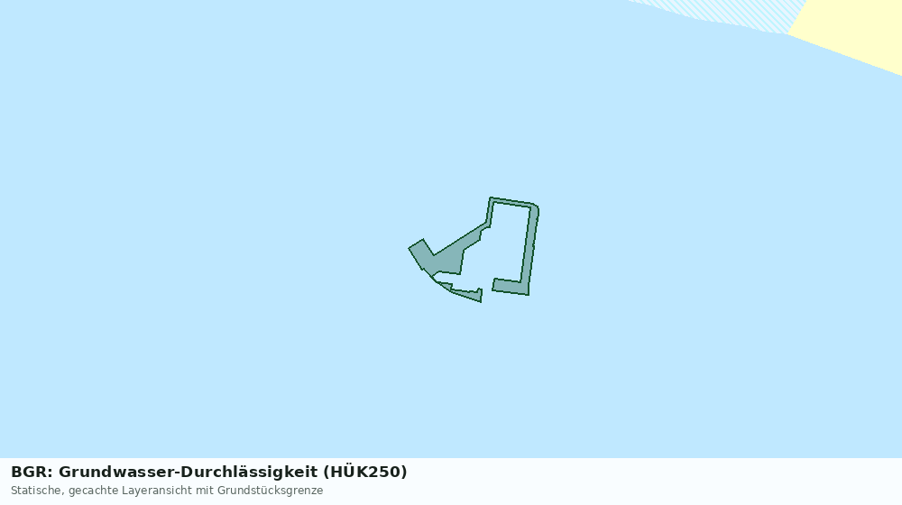 Statische Kartenansicht: BGR: Grundwasser-Durchlässigkeit (HÜK250)
