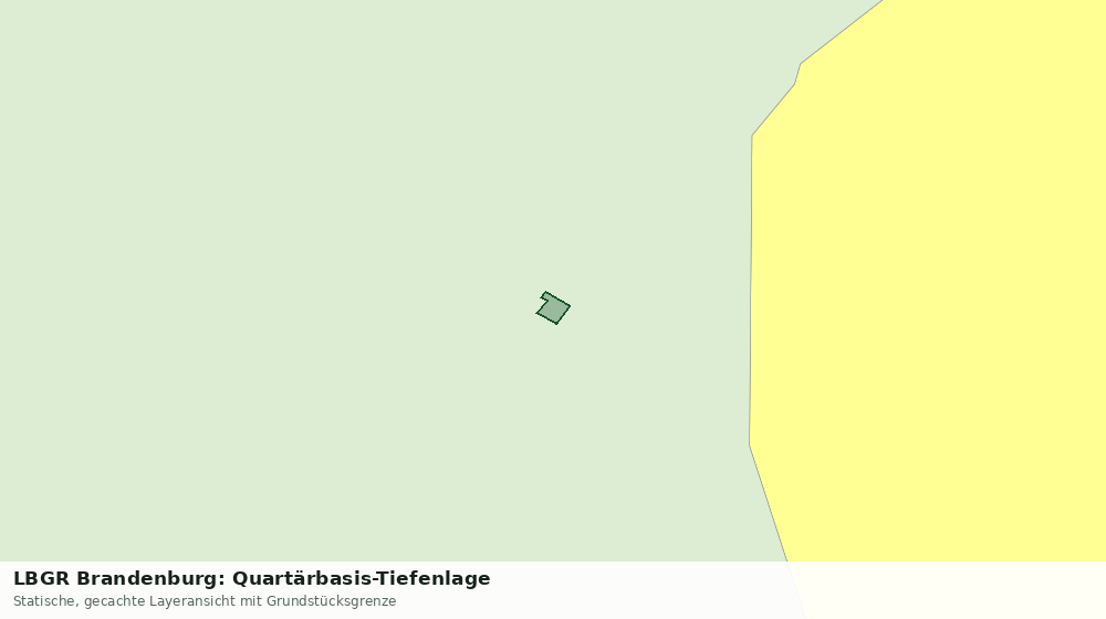 Statische Kartenansicht: LBGR Brandenburg: Quartärbasis-Tiefenlage