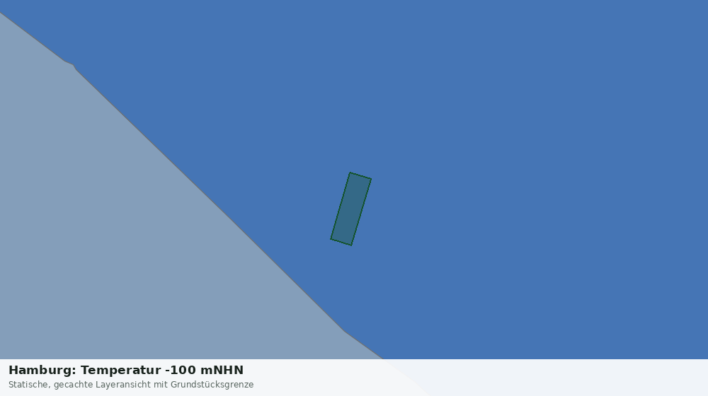 Statische Kartenansicht: Hamburg: Temperatur -100 mNHN