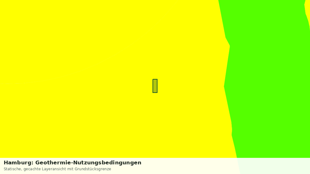 Statische Kartenansicht: Hamburg: Geothermie-Nutzungsbedingungen