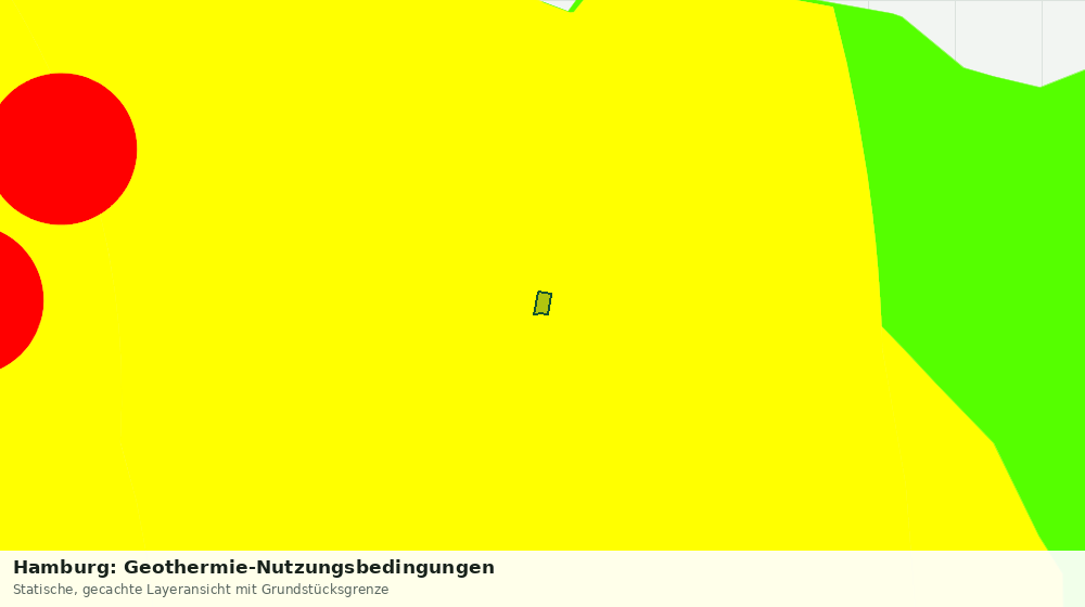 Statische Kartenansicht: Hamburg: Geothermie-Nutzungsbedingungen