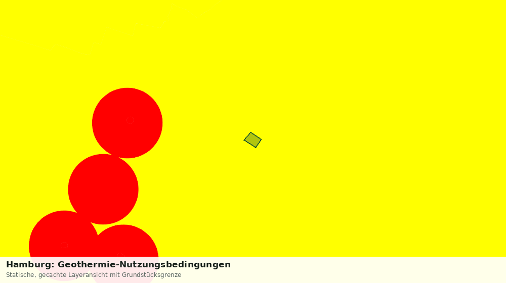 Statische Kartenansicht: Hamburg: Geothermie-Nutzungsbedingungen