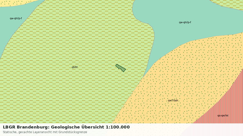 Statische Kartenansicht: LBGR Brandenburg: Geologische Übersicht 1:100.000