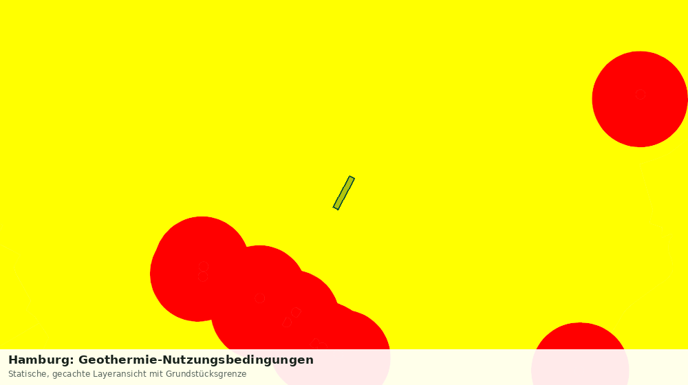 Statische Kartenansicht: Hamburg: Geothermie-Nutzungsbedingungen