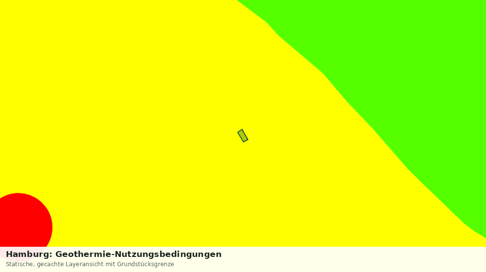 Statische Kartenansicht: Hamburg: Geothermie-Nutzungsbedingungen