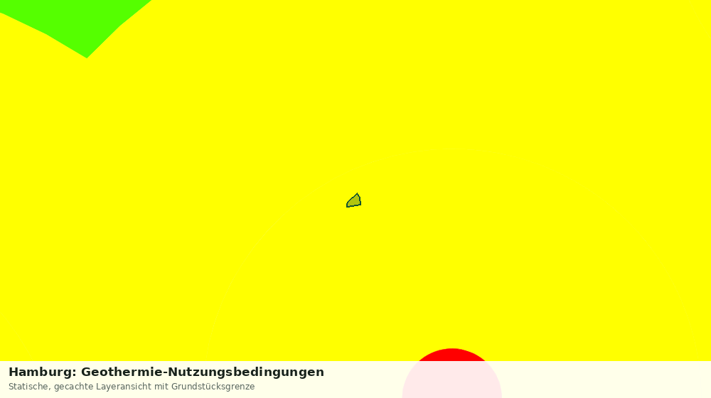 Statische Kartenansicht: Hamburg: Geothermie-Nutzungsbedingungen