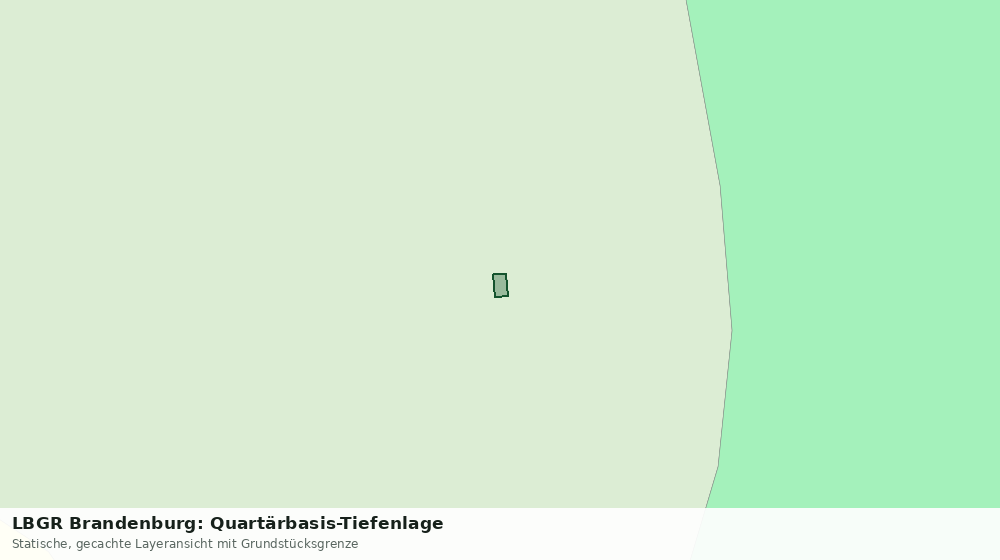 Statische Kartenansicht: LBGR Brandenburg: Quartärbasis-Tiefenlage