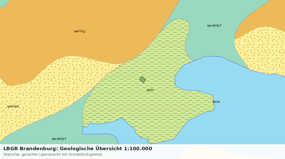 Statische Kartenansicht: LBGR Brandenburg: Geologische Übersicht 1:100.000
