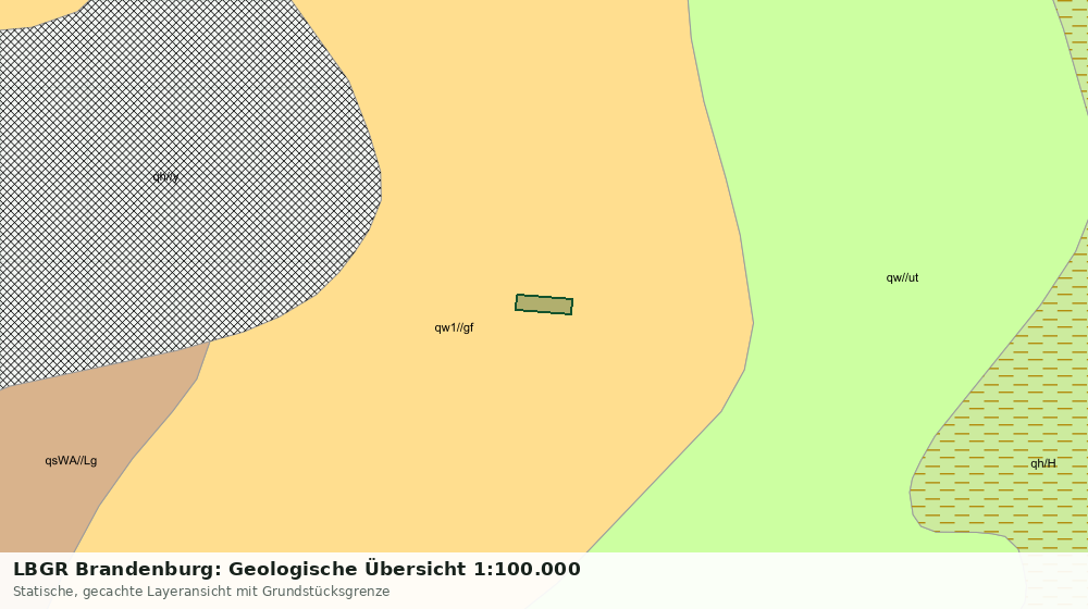 Statische Kartenansicht: LBGR Brandenburg: Geologische Übersicht 1:100.000