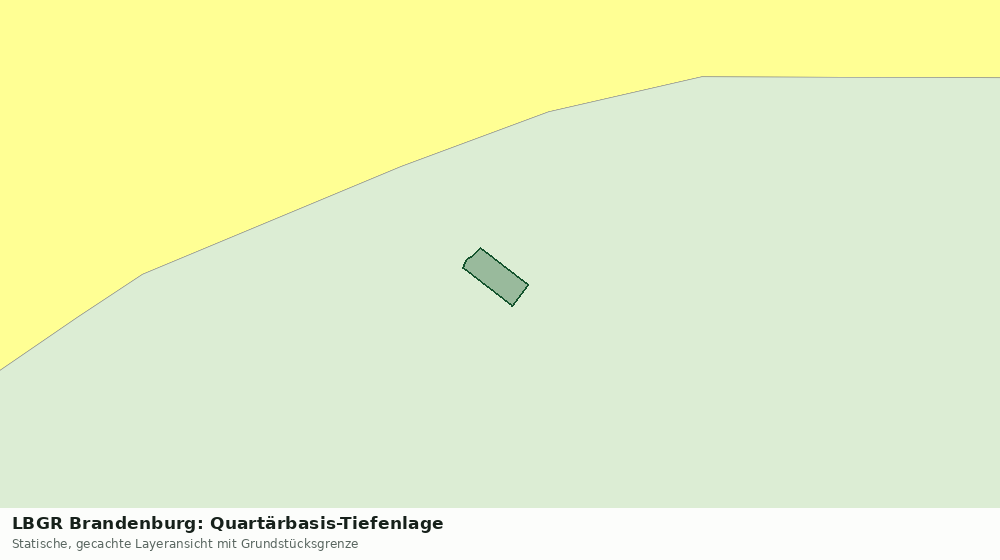 Statische Kartenansicht: LBGR Brandenburg: Quartärbasis-Tiefenlage