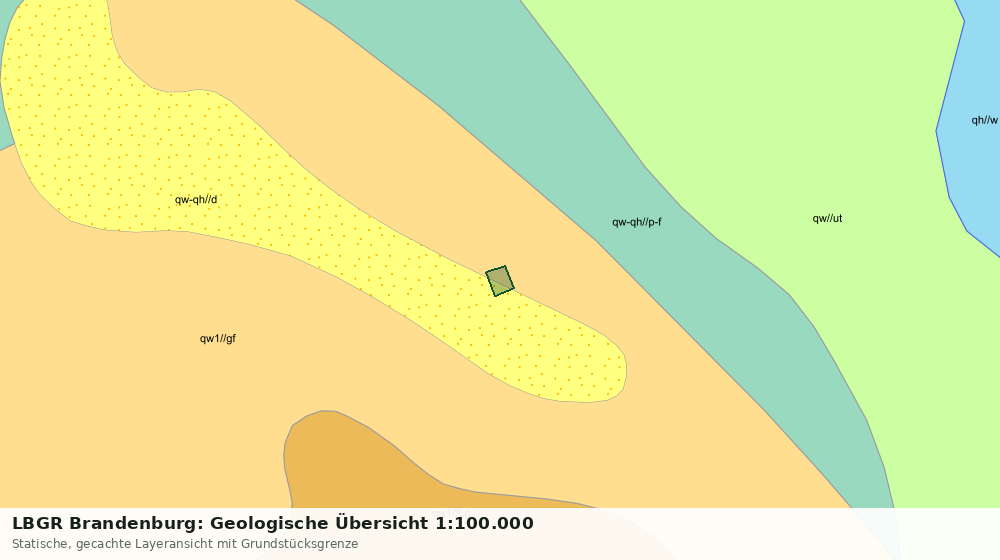 Statische Kartenansicht: LBGR Brandenburg: Geologische Übersicht 1:100.000