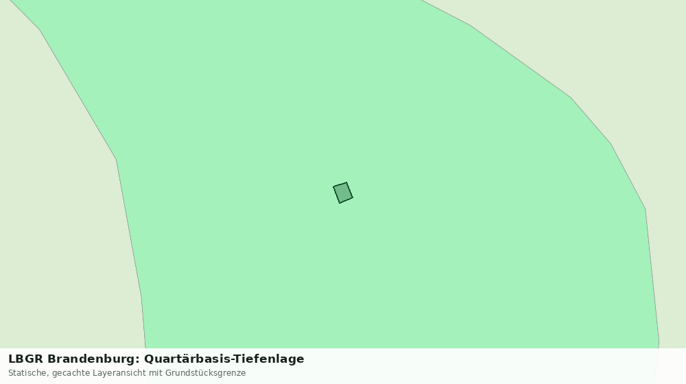 Statische Kartenansicht: LBGR Brandenburg: Quartärbasis-Tiefenlage