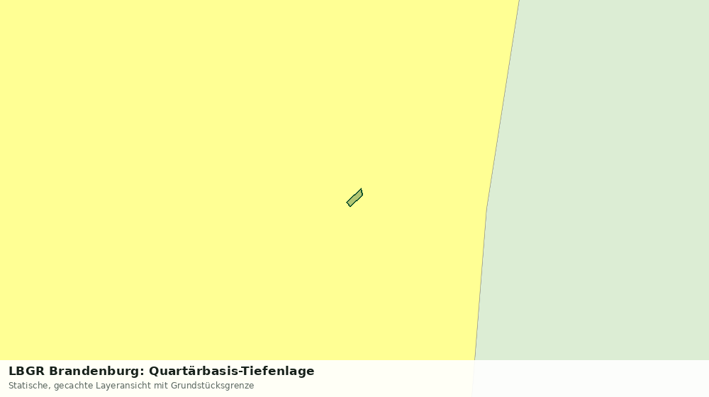 Statische Kartenansicht: LBGR Brandenburg: Quartärbasis-Tiefenlage