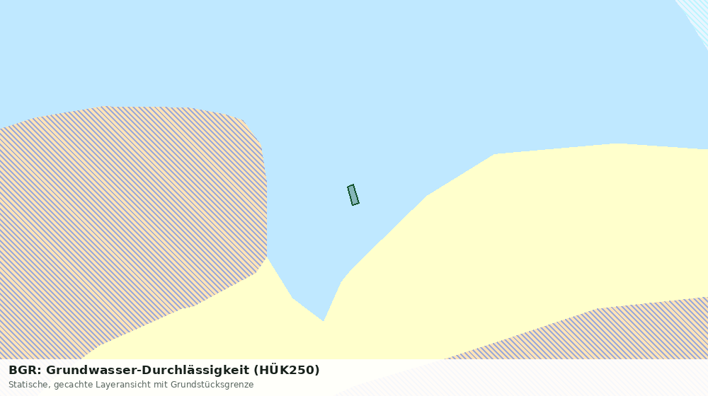 Statische Kartenansicht: BGR: Grundwasser-Durchlässigkeit (HÜK250)