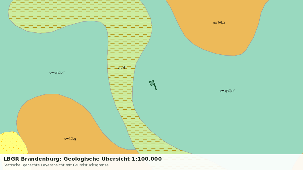 Statische Kartenansicht: LBGR Brandenburg: Geologische Übersicht 1:100.000